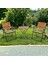 Bistro Set Metal Ayak 2 Sandalye 1 Sehpa 1