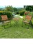 Bistro Set Metal Ayak 2 Sandalye 1 Sehpa 2