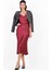 Dunaway Astarsız Saten Etek BORDO 3