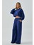 Kadın Indigo Oys Modal Kapüşonlu Sweatshirt ve Beli Lastikli Pantolon Alt/üst Takım 28031 2