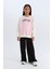 Kız Çocuk Relax Fit Bisiklet Yaka Baskılı Sweatshirt D6642A824AU 2