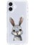 Apple iPhone 16 Uyumlu Sevimli Tavşan Desenli Silikon Kılıf 1