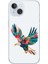 Apple iPhone 14 Plus Uyumlu Renkli Kartal Desenli Silikon Kılıf 1