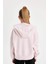 Kız Çocuk Oversize Geniş Kalıp Kapüşonlu İşlemeli Sweatshirt D2885A824WN 5