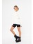 Kapüşonlu Içi Polar Beyaz Oversize Hoodie Sweatshirt 2