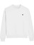 Bisiklet Yaka Içi Polar Kalp Baskılı Beyaz Oversize Sweatshirt 1