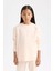 Kız Çocuk Pijama Takımı Uzun Kollu Üst Beli Lastikli Alt D6655A824WN 3