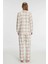 Aria's Closet Pamuklu Uzun Kol Gömlek Pantolon Pijama Takımı 3