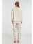 Aria's Closet Fermuarlı Uzun Kol Sweatshirt Pantolon Takım Viskon ve Pamuklu Pijama Takımı 2