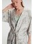 Aria's Closet Sabahlık Atlet ve Pantolon Takım Pamuklu Pijama Set 3