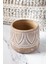 Warm Design Bej Desenli Terracotta Saksılık 2