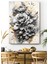 Modern Gold Detaylı Çiçekler Hd Baskı Kanvas Tablo - Duvar Tablosu - Canvas Tablo - Duvar Dekorasyonu 1