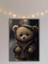 Tiny Teddy Bear Dijital Baskı Çocuk Odası Hd Baskı Kanvas Tablo 1