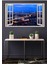 Açılır Pencere Görünümlü Istanbul Manzaralı Hd Baskı Kanvas Tablo 1