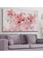 Pembe-Gold Detaylı Üç Boyutlu Gül - Hd Baskı Kanvas Tablo 60x120cm-Hykvs-515 1