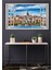 Açılır Pencere Görünümlü Istanbul Manzaralı Hd Baskı Kanvas Tablo 1