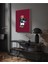 Hd Baskı Kanvas Tablo Teddy Bear Bordo Desenli 951 1