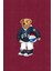 Hd Baskı Kanvas Tablo Teddy Bear Bordo Desenli 951 2