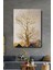 Dekoratif Soyut Altın Ağaç Sürreal Kanvas Duvar Tablosu 1