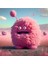 Pembe Tatlı Peluş Canavar Çocuk Odası Hd Baskı Kanvas Tablo 1