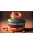 Donut Makaron Mutfak Pastahane Ve Kafelere Asmalık Hd Baskı Kanvas Tablo 1