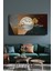 Dekoratif Soyut Altın Geyikli Sürreal Kanvas Duvar Tablosu 120x60cm Büyük Boy Tablo 1