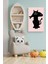 Bebek - Çocuk Odası Hd Baskı Kanvas Tablo - Balık Yiyen Siyah Kedi 3