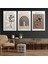 3'lü Set Kanvas Duvar Tablosu Canvas Tablo Boho Klasik Modern Eu 196 1