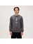 Gator Erkek Siyah Yuvarlak Yaka Sweatshirt 1