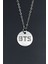 BTS Madalyon Gümüş Kaplama Unisex Düz Zincir Kolye kod 909 2