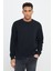 2 Iplik Sıcak Tutan Standart Fit Normal Kesim Bisiklet Yaka Ottoman Desenli Sweatshirt 1