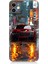 Apple iPhone 12 Uyumlu Gece Araba Desenli Silikon Kılıf 1