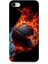 Apple iPhone 8 Uyumlu Ateşli Basketbol Desenli Silikon Kılıf 1