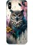Apple iPhone x Uyumlu Renkli Baykuş Desenli Silikon Kılıf 1