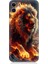 Apple iPhone 12 Uyumlu Alev Aslanı Desenli Silikon Kılıf 1