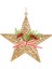 Yılbaşı Süsü Yılbaşı Dekorlu Yıldız Fiyonklu Berryli Gold 28X29 Cm. 1