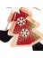 Yılbaşı Süsü Kardan Adam Çam Ağacı Figürlü Kırmızı 16x17 Cm. 3