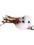 Yılbaşı Süsü Kuş Klipsli 4 'Lü Paket Beyaz 7x2 Cm. 4