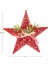 Yılbaşı Süsü Yılbaşı Dekorlu Yıldız Fiyonklu Berryli Kırmızı 25x25 Cm 4