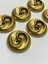 Metalize Eskitme Vintage Italyan Düğme /3 Boyutlu Dalga Desenli Kaban, Mont ve Hırka Düğmesi / Mat Gold 3,3 cm 1