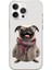 Apple iPhone 13 Pro Uyumlu Gözlüklü Şirin Köpek Desenli Silikon Kılıf 1