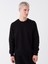 Oversize Bisiklet Yaka Uzun Kollu Erkek Sweatshirt 2