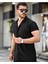Erkek Burgulu Yazlık Basic Oversize Şort Gömlek Takım 4