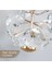 Luxury Exclusive Modern Crystal Led Avize Kristal Taşlı Tekli Sarkıt Avize Gold Sarı Kademeli 3 Ren 3