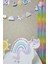 Gökkuşağı Unicorn Konsept Bannerlı Masa Üstü Pano Setli 4