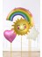 Gökkuşağı Güneş Folyo Balonlu Balon Süsleme Paketi 1
