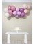 Retro Blush Pembe Parti Süsleme Balon Zinciri Seti 1