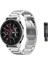 Huawei Watch GT4/GT3 Pro/GT3 Se/GT2 Pro/GT2 46 mm Tam Uyumlu 22 mm Klasik Çelik Kordon 1