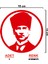 Atatürk Sticker - Mustafa Kemal Sticker - Oto Sticker - Araba Sticker - Araç Sticker 1