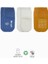 Nessiworld Bistyle Basic Kaymaz Penye Soket Çorap 3'lü BS10107 Indigo Ekru Hardal 1